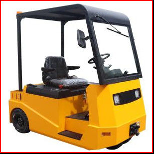 Seated Electric Tractor Truck 15 Ton electric powered tractor trailer with Rubber tire