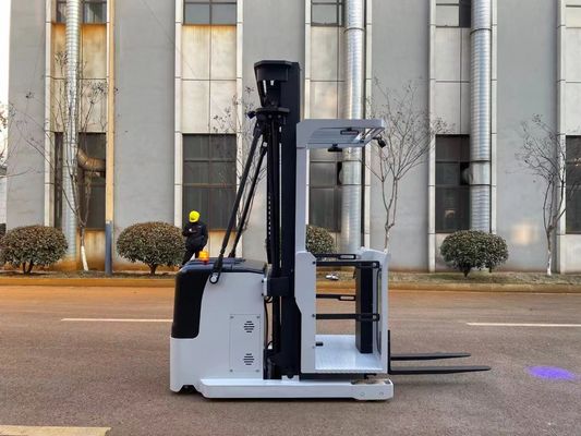 Electronic Steering Order Picking Forklift Truck Rated Load Capacity 1000kg Lifting Height 6000mm