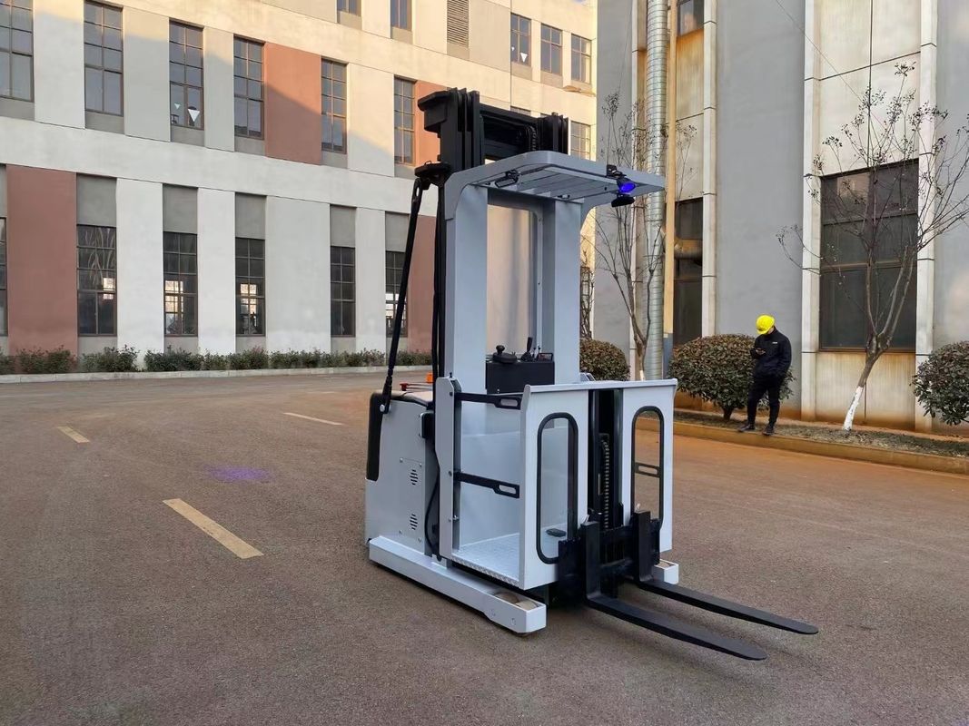 Electronic Steering Order Picking Forklift Truck Rated Load Capacity 1000kg Lifting Height 6000mm