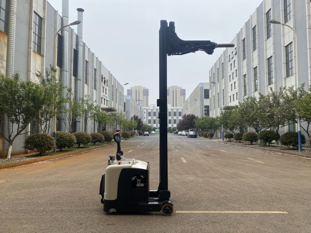 Pedal Type Electric Pallet Stacker Airlift Balanced Inflatable Shaft Diameter 6 Inches