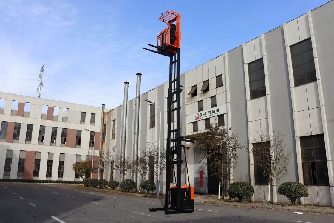 Lithium Battery  25.6V500AH Load  Capatity 1000 KG Electric Order Picking Forklift Truck Lifting Height 8000 mm  Curtis  Drive  System