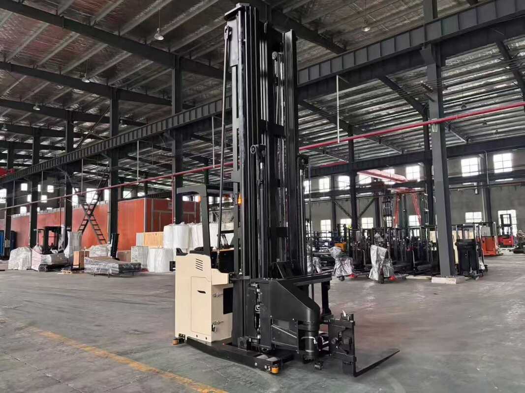 Three-way Forklift, For Warehouses/etc., 1500kg + 10m Capability
